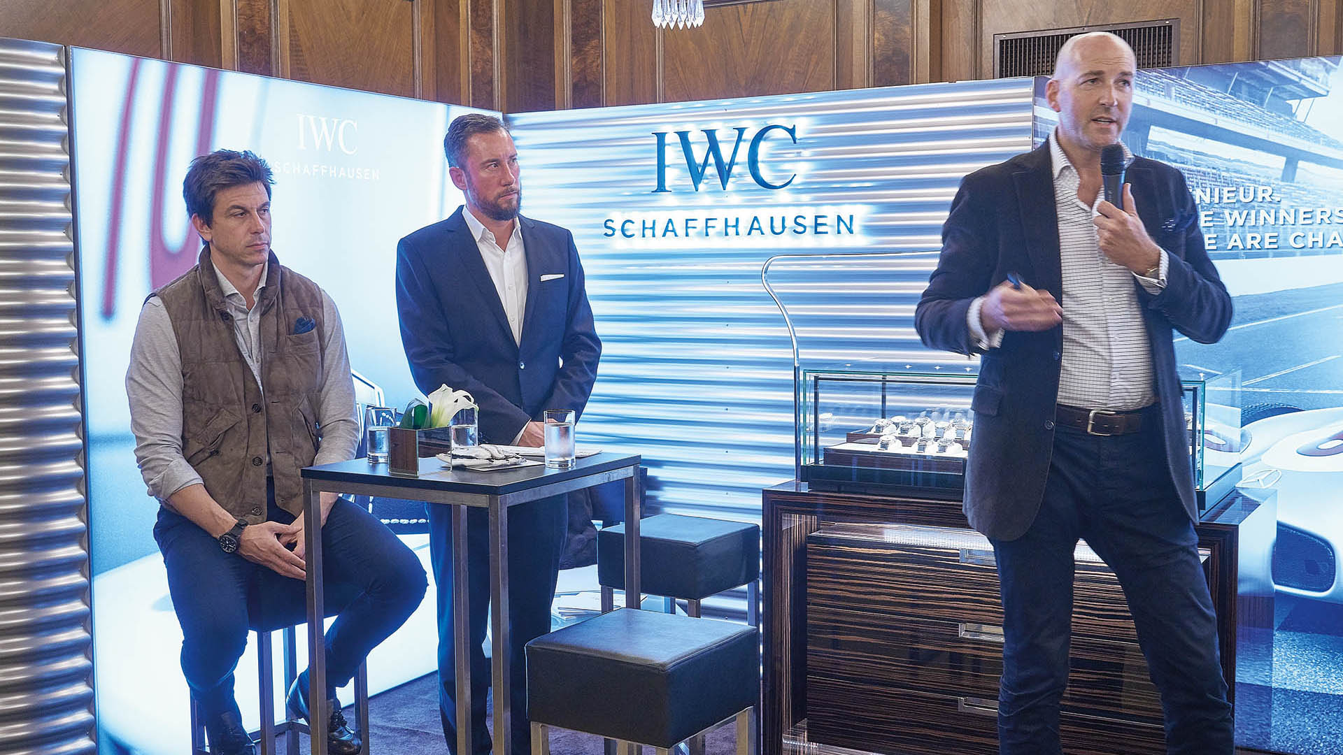 Launch IWC Ingenieur Toto Wolff, Alexander Schwecnck, Christian Knoop