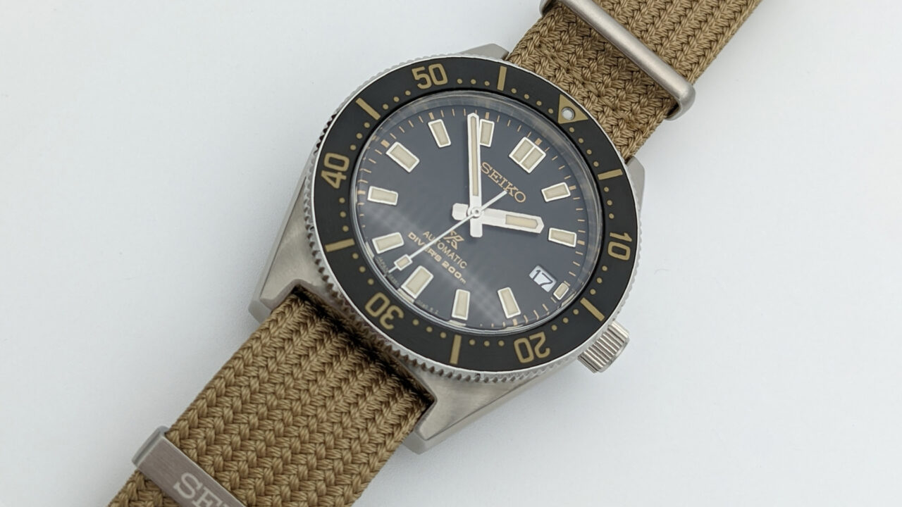 Bracelet De Montre Seiko Prospex En Nylon Beige 20 Mm - Compatible SBDC137