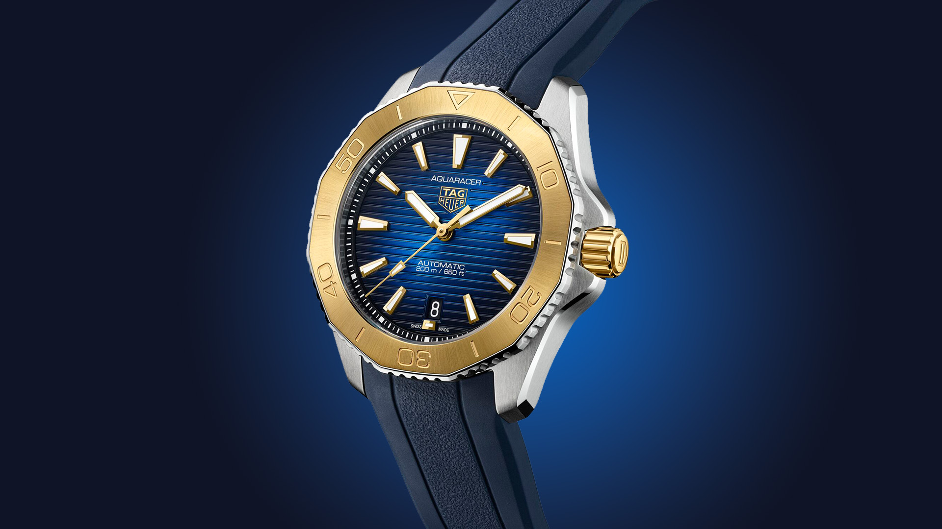 TAG Heuer Aquaracer Professional 200 Steel and Gold Gelbgold