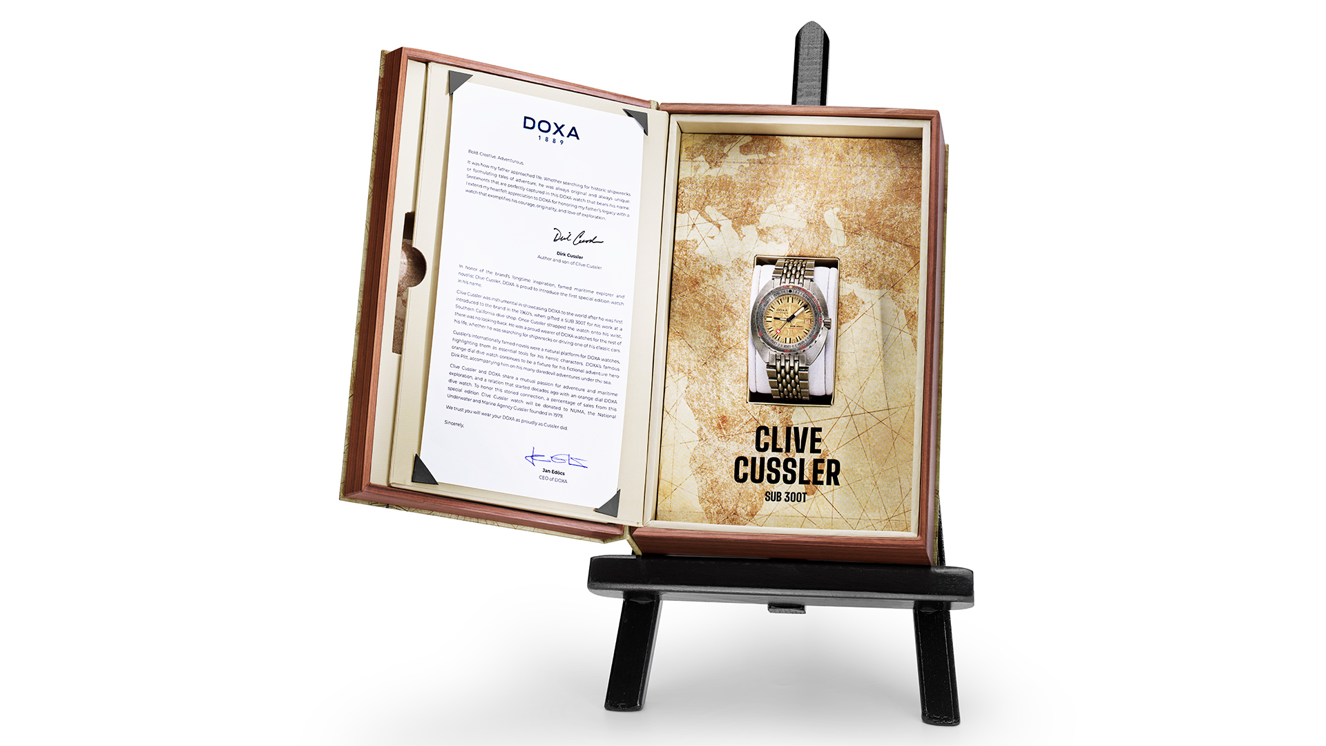 Doxa Sub 300T Clive Cussler Brief von Dirk Cussler