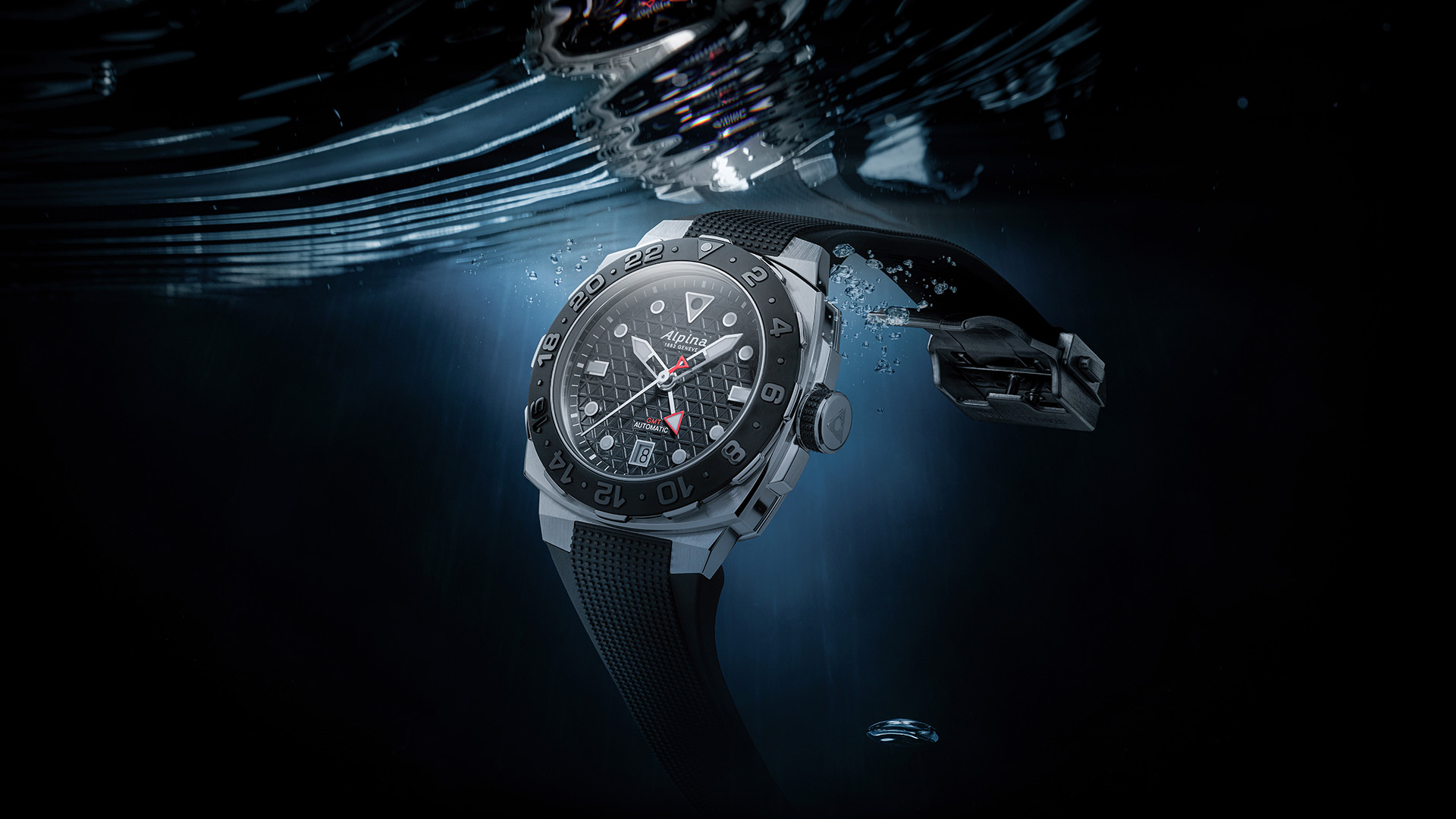 Seastrong Diver Extreme Automatic GMT mit Zifferblatt in Schwarz