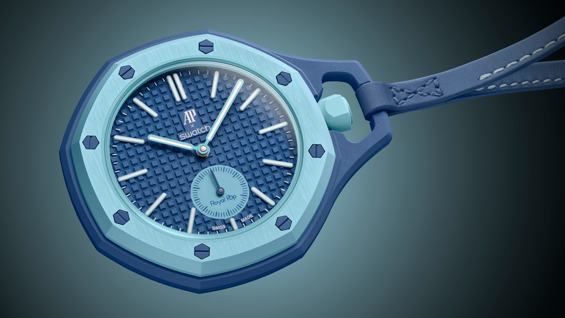 AP x Swatch Royal Pop Taschenuhr technische Daten
