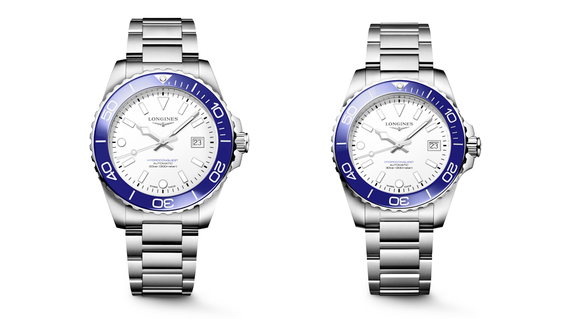 Zwei für die Insel: Longines präsentiert die Sonderedition für Sylt 2026. Das Modell HydroConquest wird in zwei Größen präsentiert, mit 39 oder 42 Millimetern Gehäusedurchmesser.