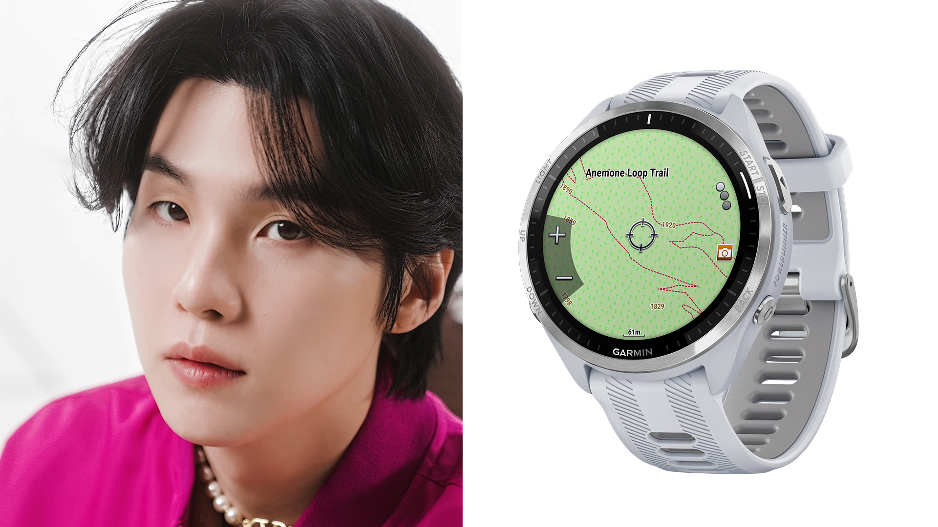 Suga von BTS trägt eine Garmin