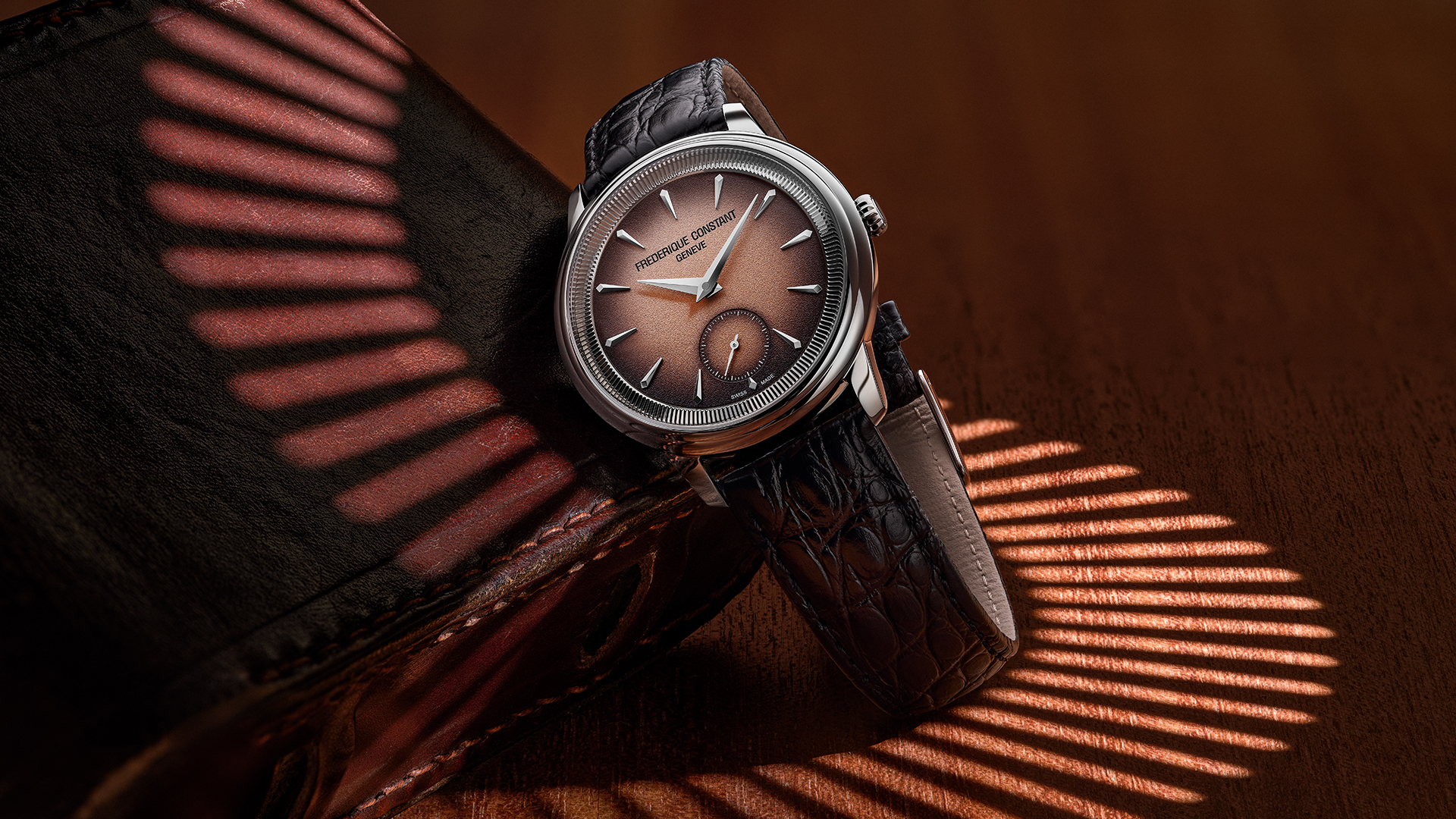 Zum ersten Mal präsentiert Frederique Constant das Modell Classics Moneta mit einem mechnischen Uhrwerk – einem von La Joux-Perret entwickelten Handaufzugskaliber.