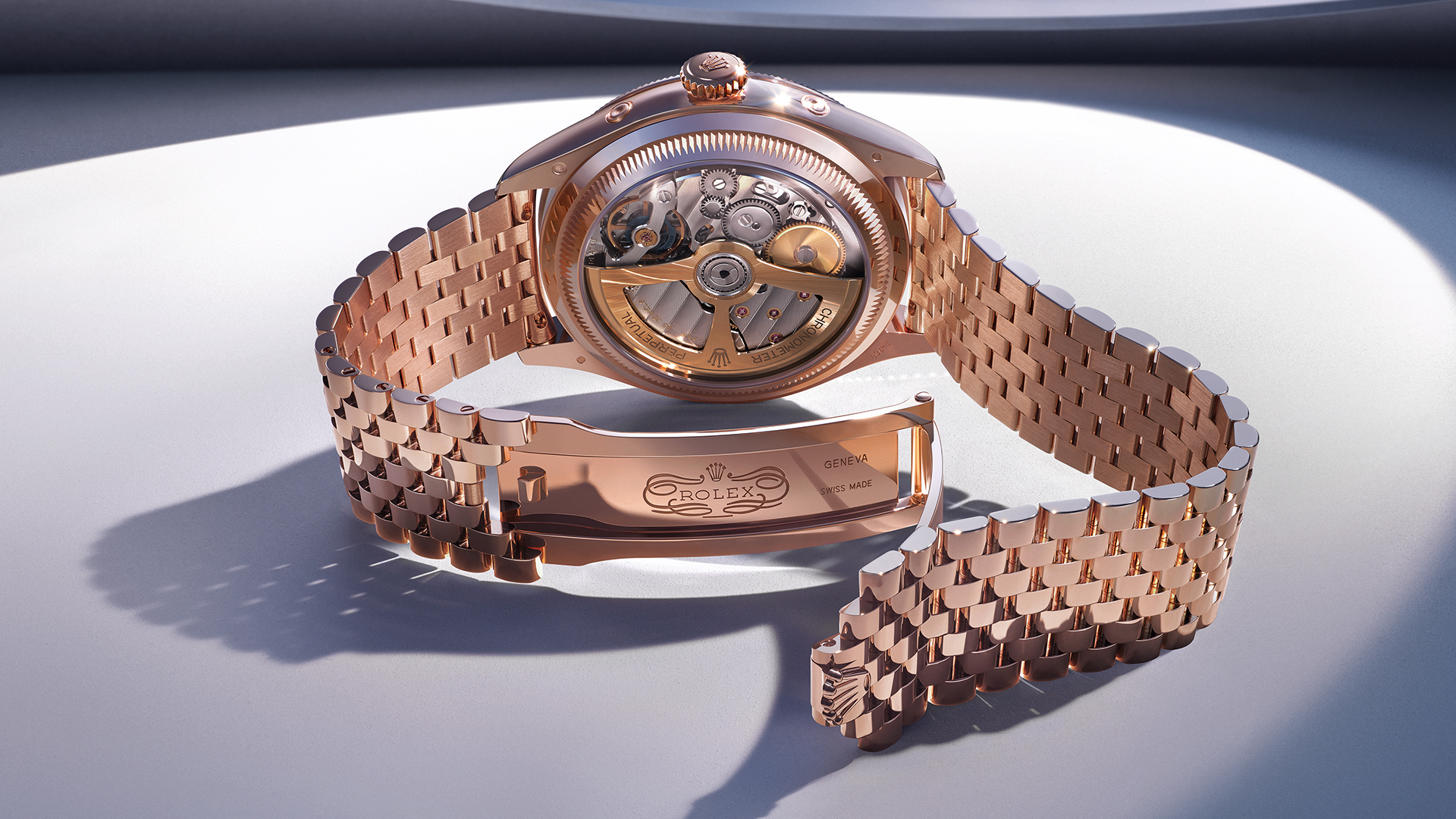 Boden mit Sichtfenster bei der Rolex Perpetual Padellone