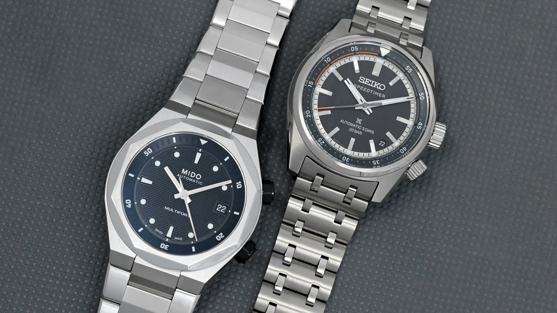 Seiko und Mido Frontalansicht