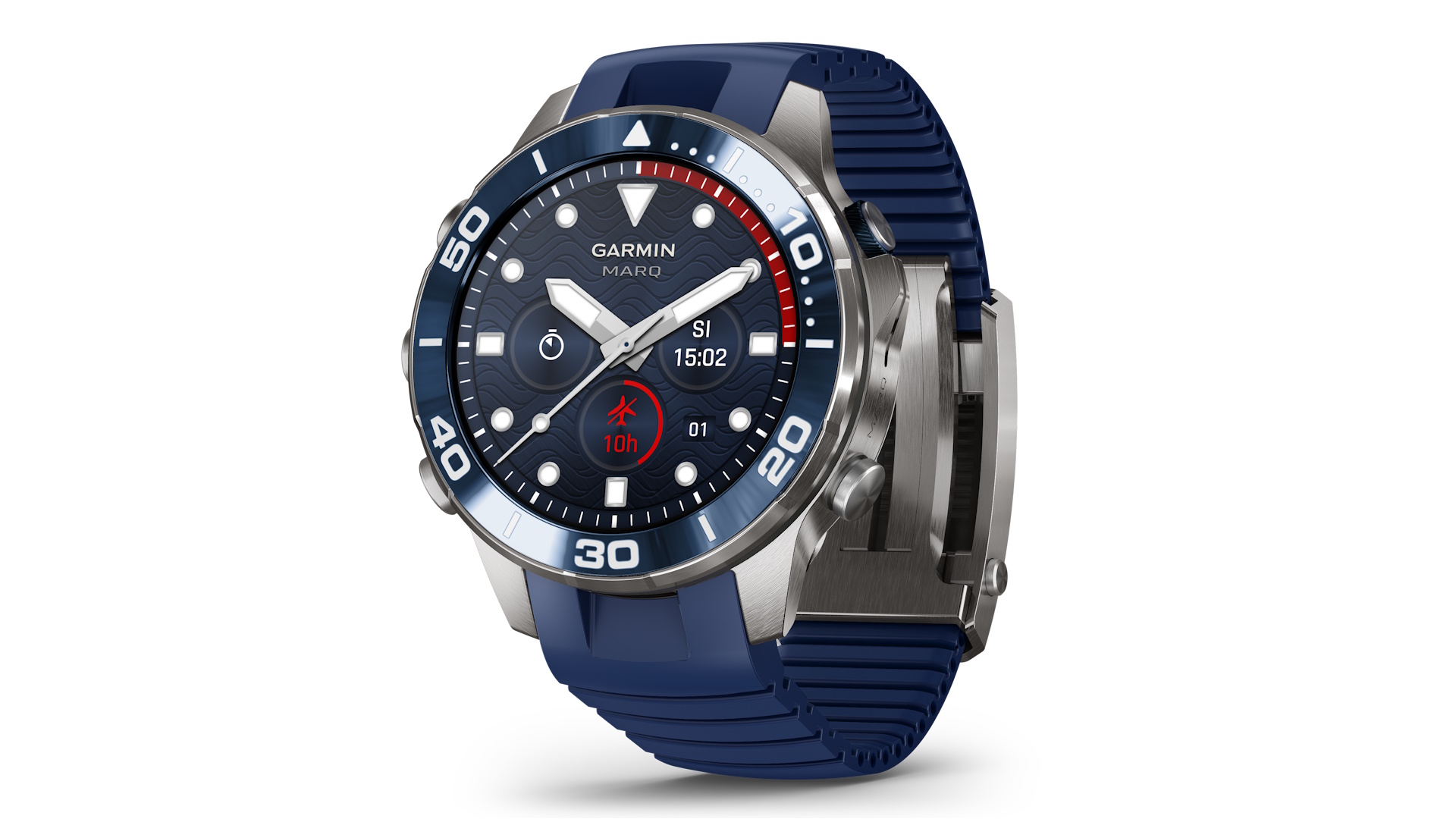 Die neue MARQ Diver erweitert Garmins Premiumkollektion erstmals um eine spezielle Taucheruhr. Zu ihren Besonderheiten gehören ein digitaler 60-Minuten-Timer und umfangreiche Tauchfunktionen.
