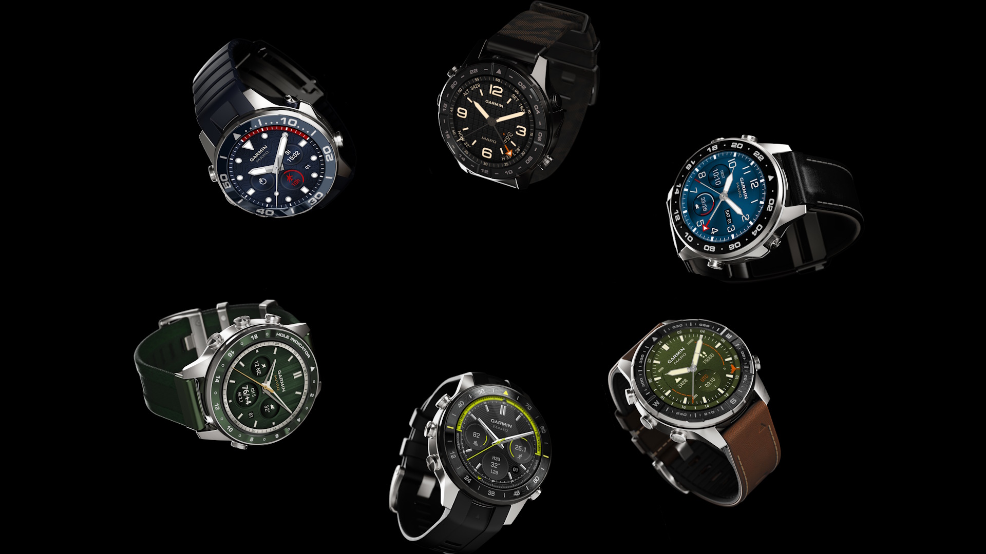 Sechs Modelle für unterschiedliche Einsatzbereiche: Die dritte Generation der Garmin MARQ-Kollektion umfasst Athlete, Adventurer, Golfer, Aviator, Commander und die neue Diver.